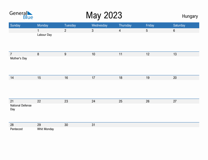 Fillable May 2023 Calendar