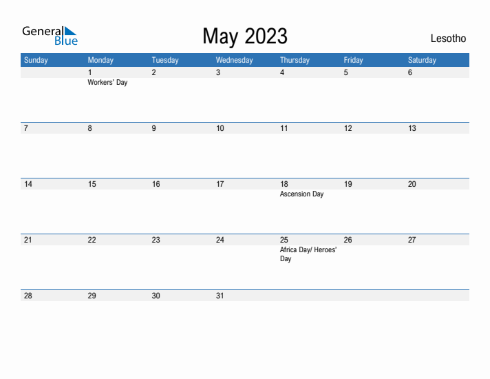 Fillable May 2023 Calendar