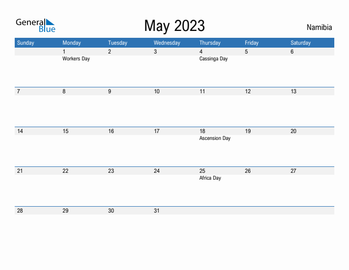 Fillable May 2023 Calendar