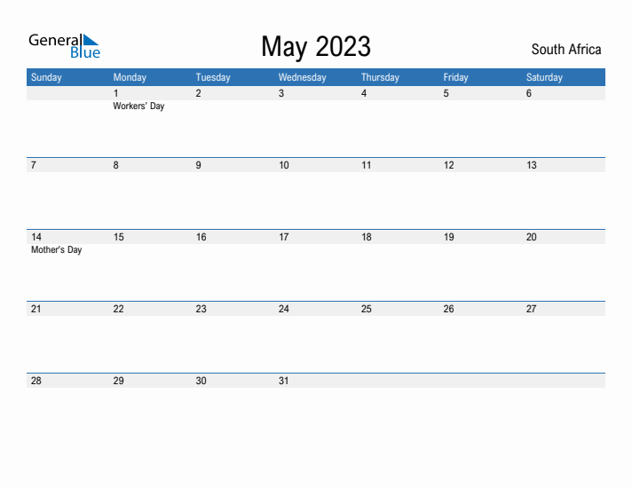 Fillable May 2023 Calendar