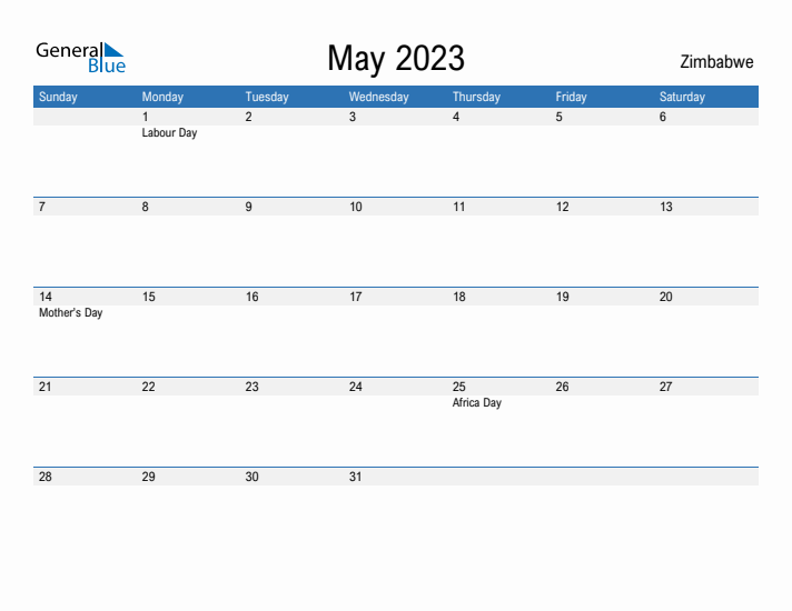 Fillable May 2023 Calendar