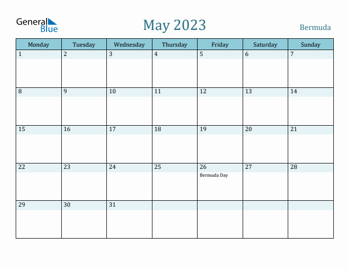 May 2023 Calendar with Holidays