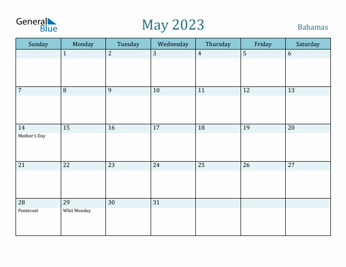 May 2023 Calendar with Holidays