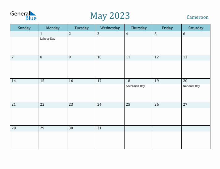 May 2023 Calendar with Holidays