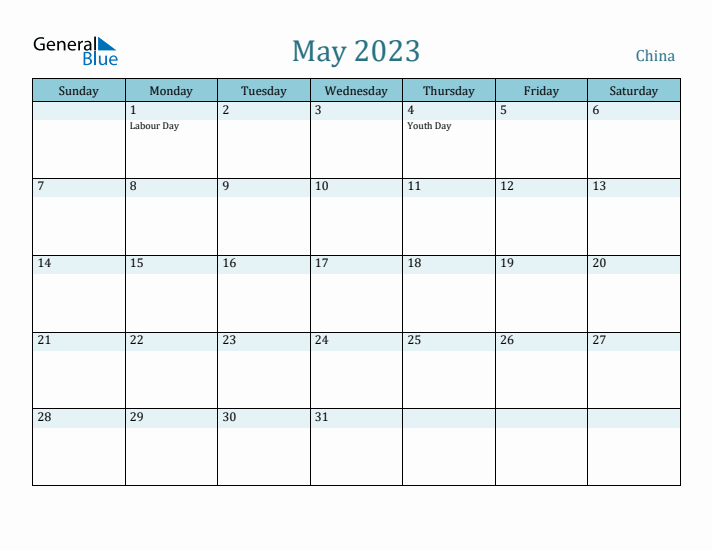 May 2023 Calendar with Holidays