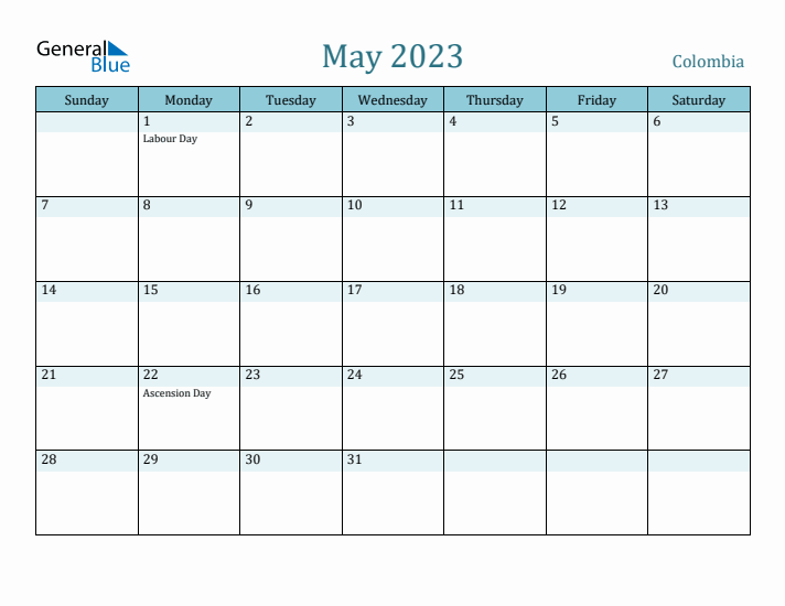 May 2023 Calendar with Holidays