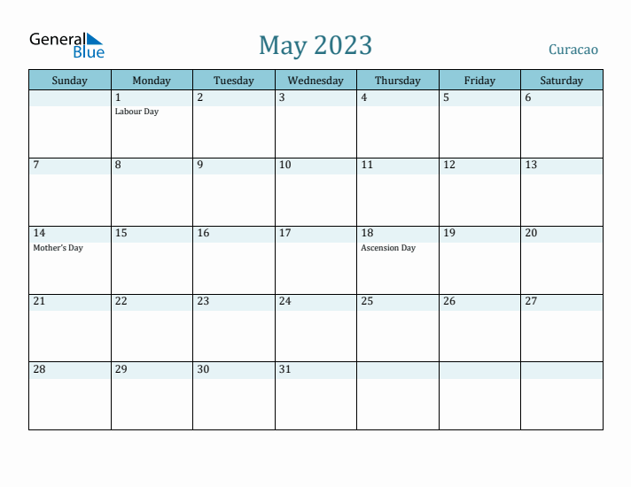 May 2023 Calendar with Holidays