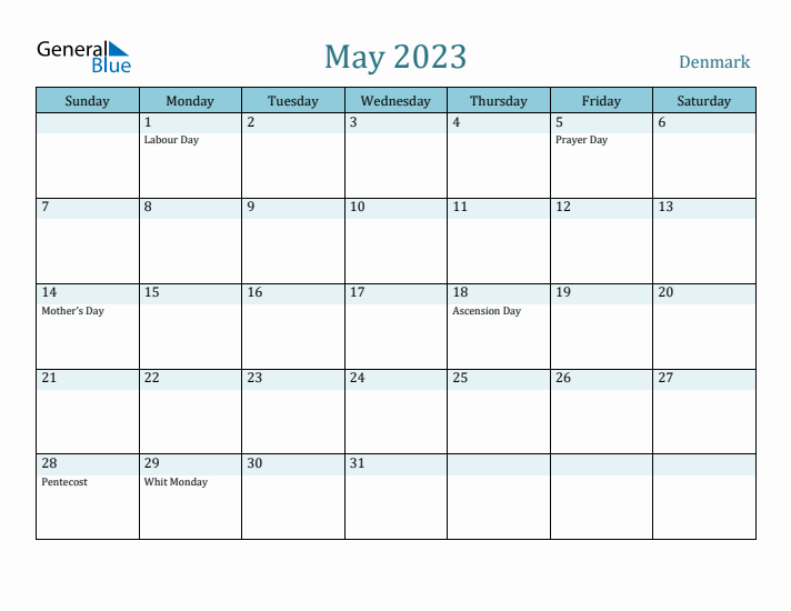 May 2023 Calendar with Holidays