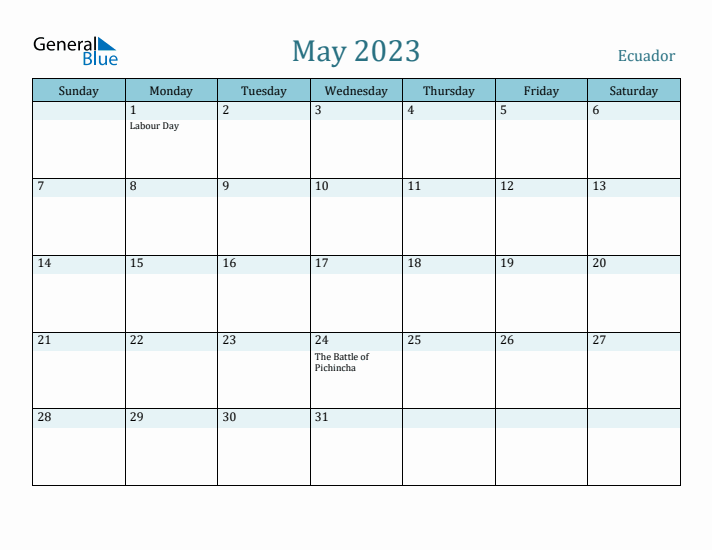 May 2023 Calendar with Holidays