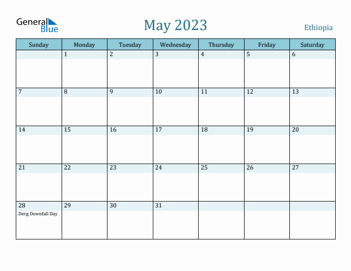 May 2023 Calendar with Holidays