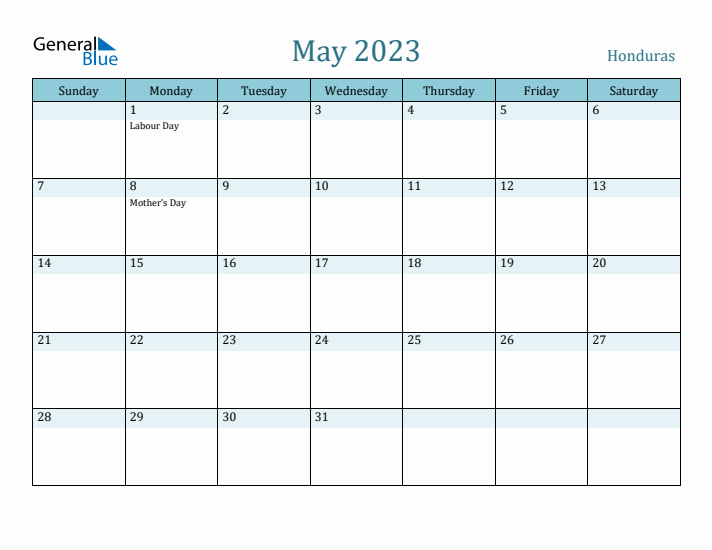 May 2023 Calendar with Holidays