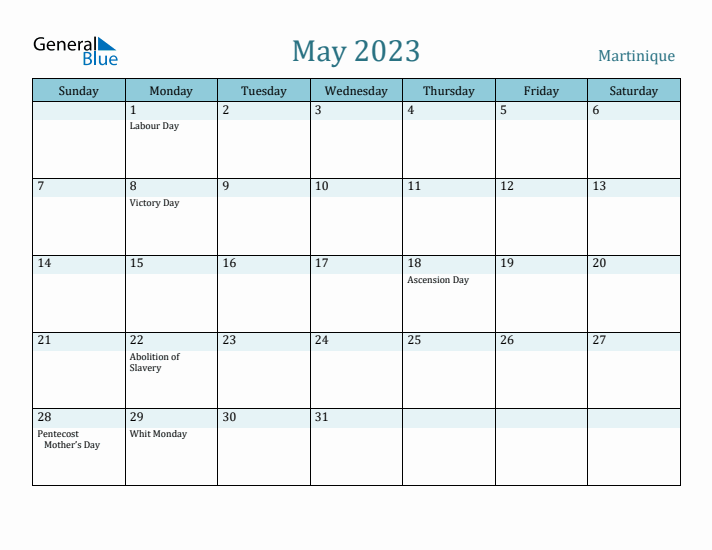 May 2023 Calendar with Holidays