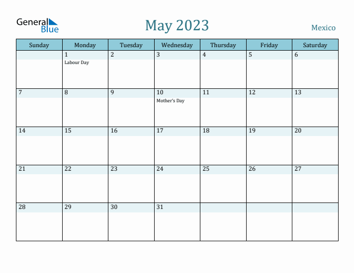 May 2023 Calendar with Holidays