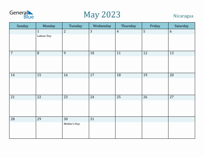 May 2023 Calendar with Holidays