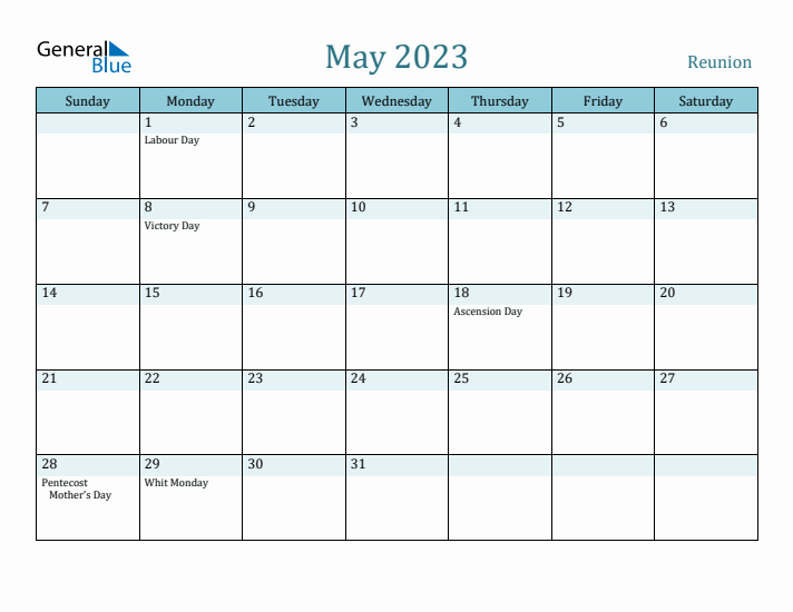 May 2023 Calendar with Holidays