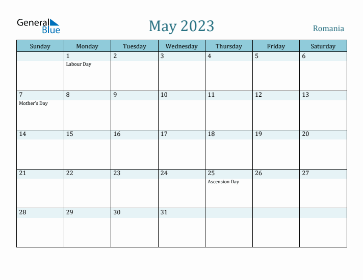 May 2023 Calendar with Holidays