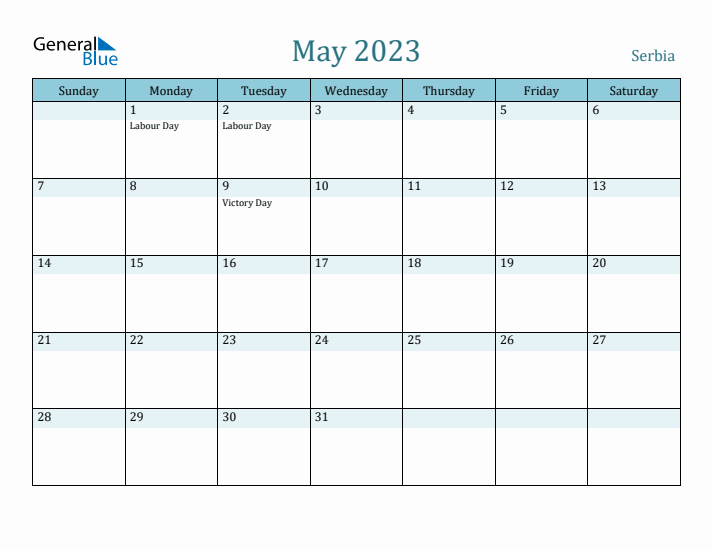 May 2023 Calendar with Holidays