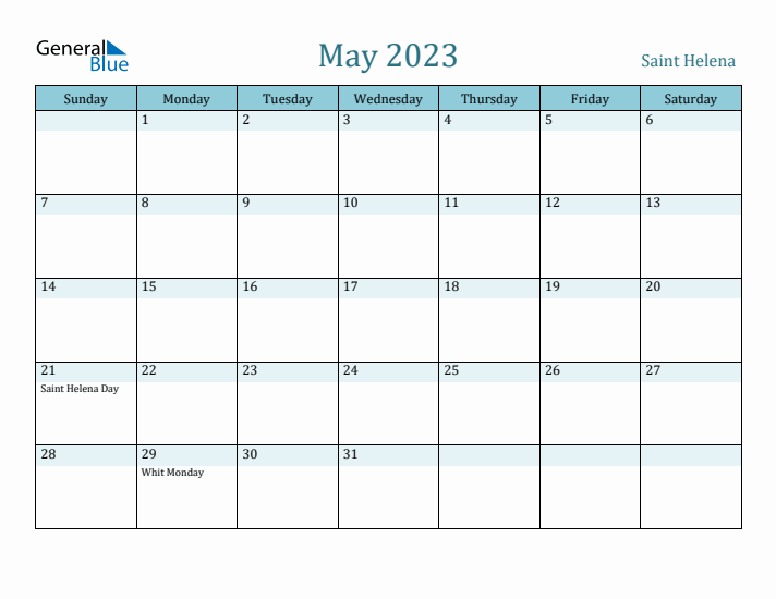 May 2023 Calendar with Holidays