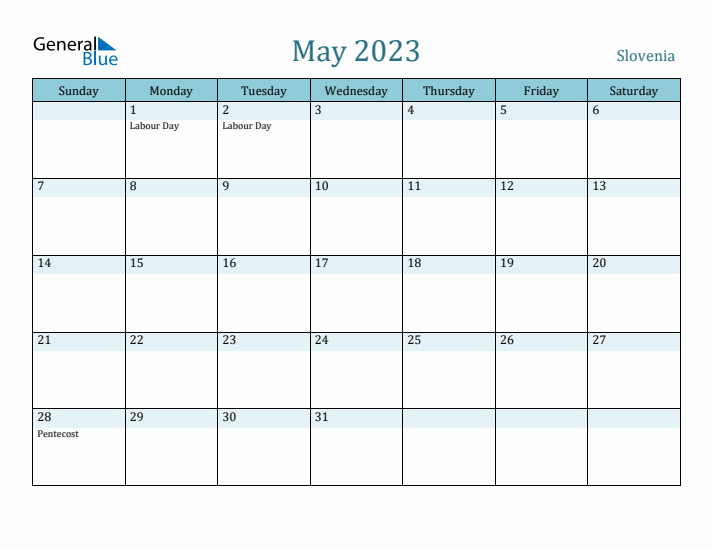 May 2023 Calendar with Holidays