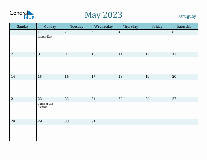 May 2023 Calendar with Holidays