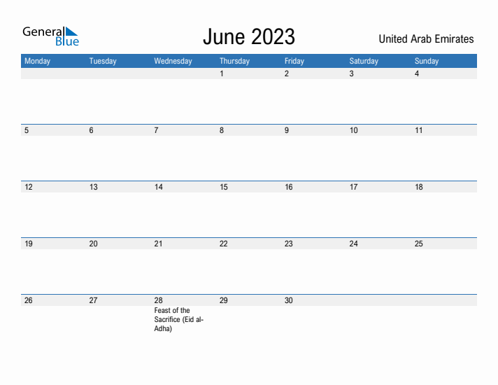 Fillable June 2023 Calendar