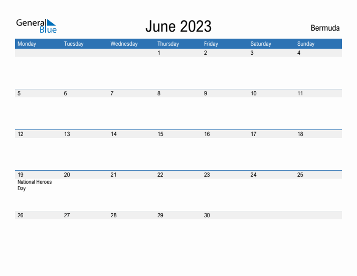 Fillable June 2023 Calendar