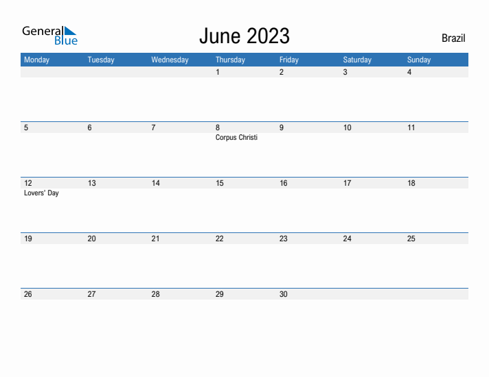 Fillable June 2023 Calendar