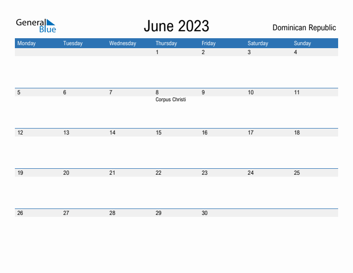 Fillable June 2023 Calendar