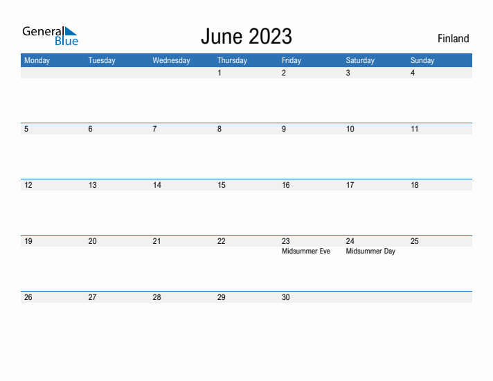 Fillable June 2023 Calendar