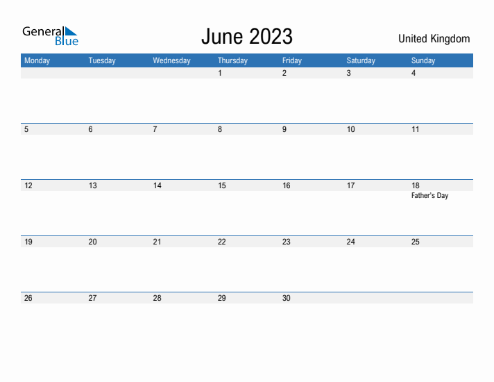 Fillable June 2023 Calendar