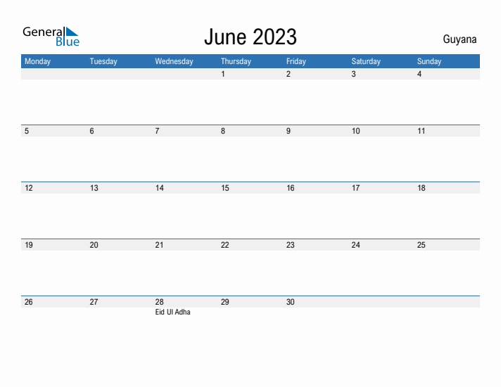 Fillable June 2023 Calendar