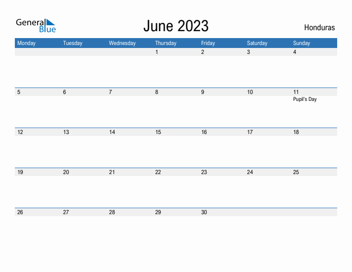 Fillable June 2023 Calendar