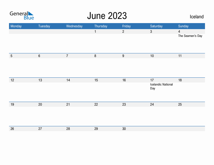 Fillable June 2023 Calendar