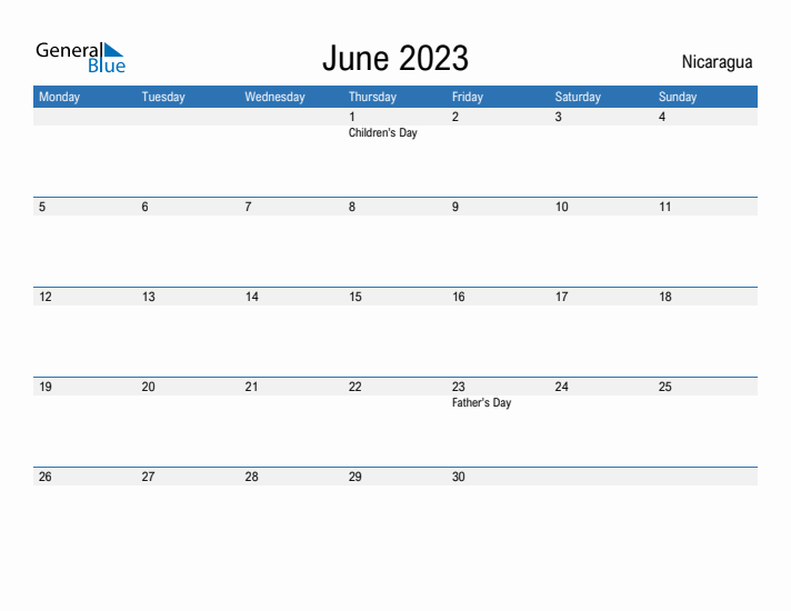 Fillable June 2023 Calendar