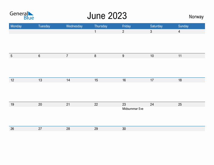 Fillable June 2023 Calendar