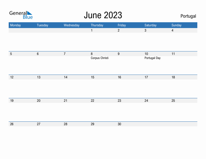 Fillable June 2023 Calendar