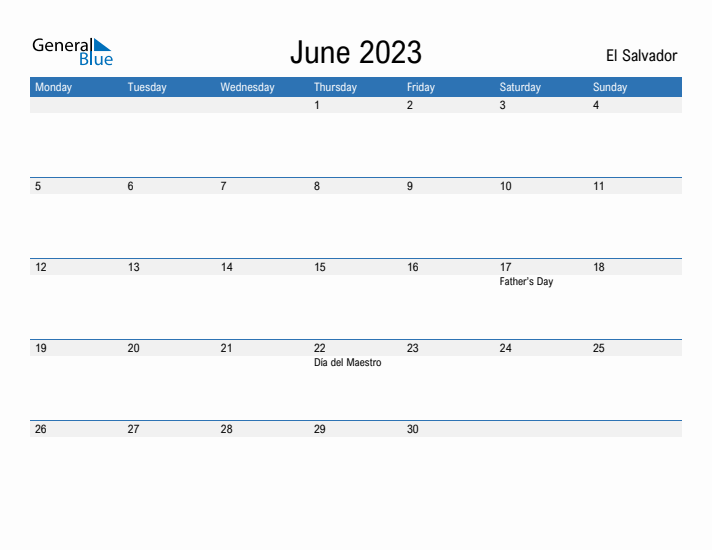 Fillable June 2023 Calendar