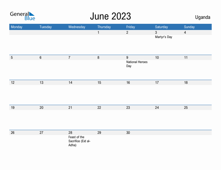 Fillable June 2023 Calendar