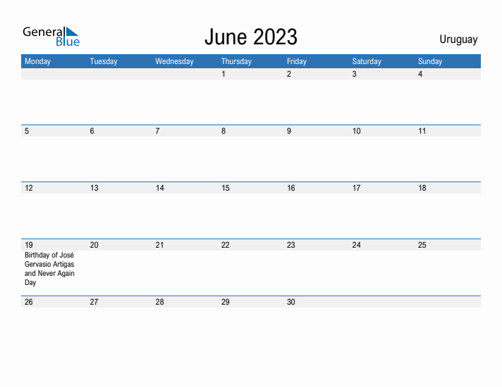 Fillable June 2023 Calendar