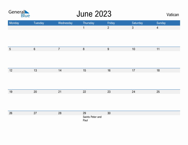 Fillable June 2023 Calendar