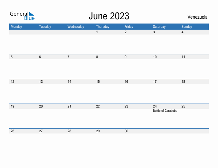 Fillable June 2023 Calendar