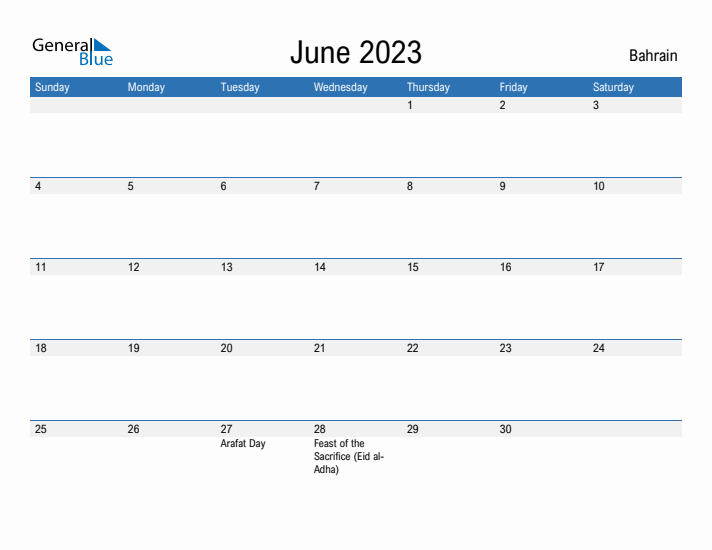 Fillable June 2023 Calendar