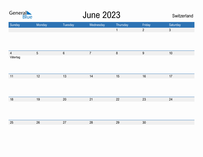 Fillable June 2023 Calendar