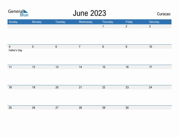 Fillable June 2023 Calendar