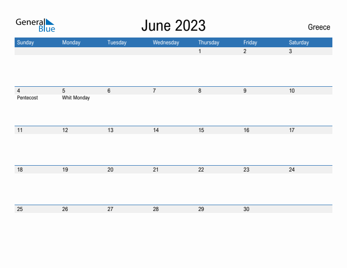 Fillable June 2023 Calendar