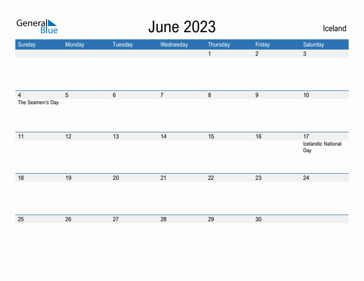 Fillable June 2023 Calendar