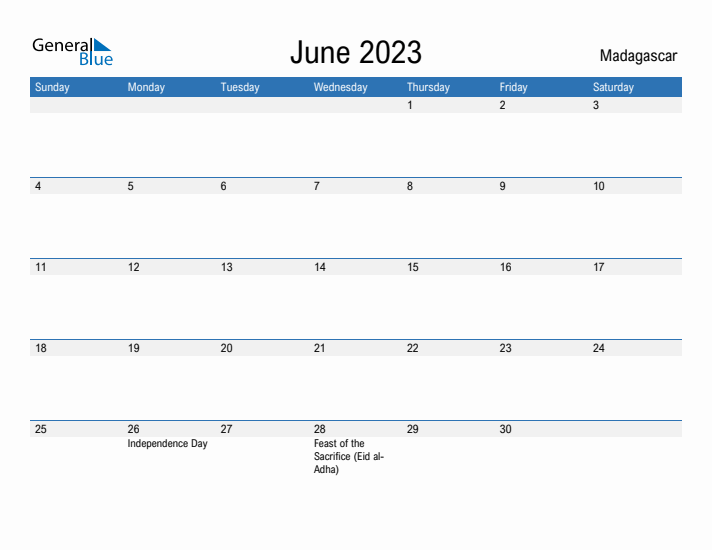 Fillable June 2023 Calendar