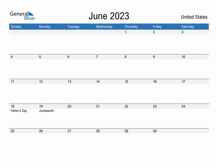 Fillable June 2023 Calendar