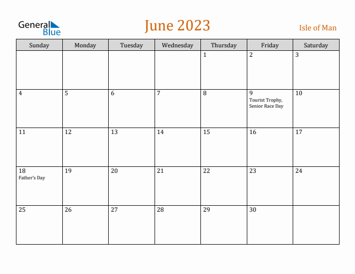 June 2023 Holiday Calendar with Sunday Start