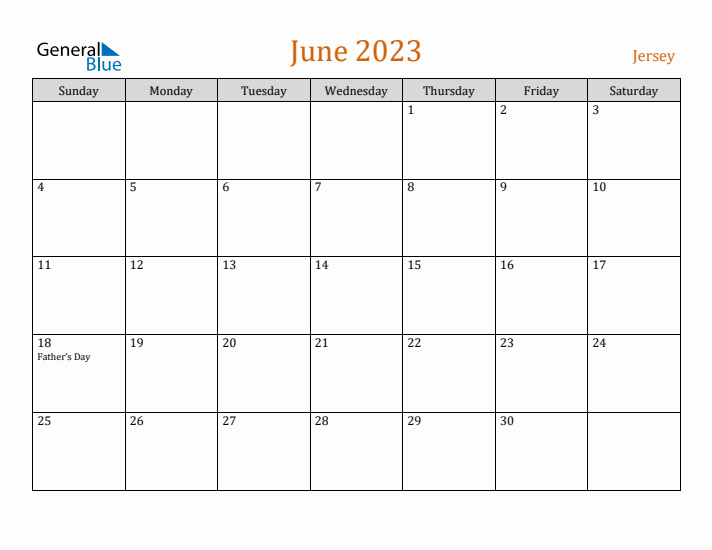 June 2023 Holiday Calendar with Sunday Start